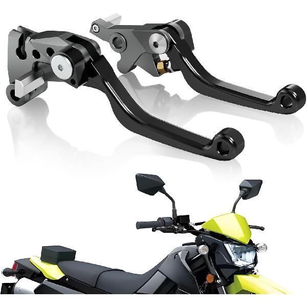 

Dirt Bike Brake Clutch Lever Pivot Folding Levers Set CNC for KLX 300 KLX300 KLX300SM 20-24 KLX125 10-16 KLX250 08-16 KLX230/KLX230R 20-23 Z125 Pro чёрный