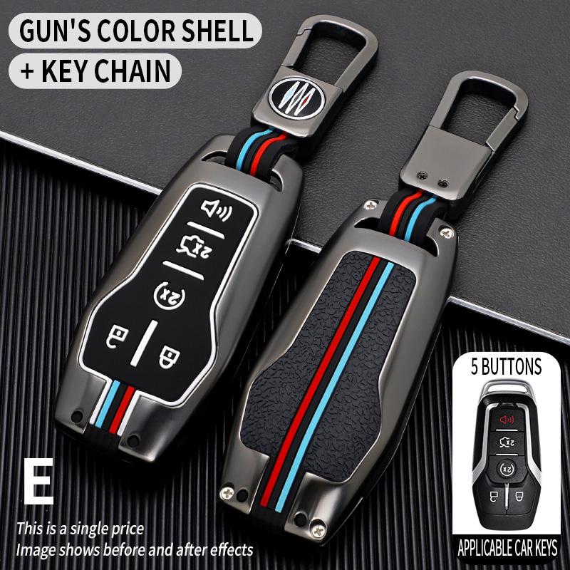 Zinc Alloy Car Key Case Cover For Ford Fusion Mondeo Mustang F-150 Explorer Edge 2015 2016 2017