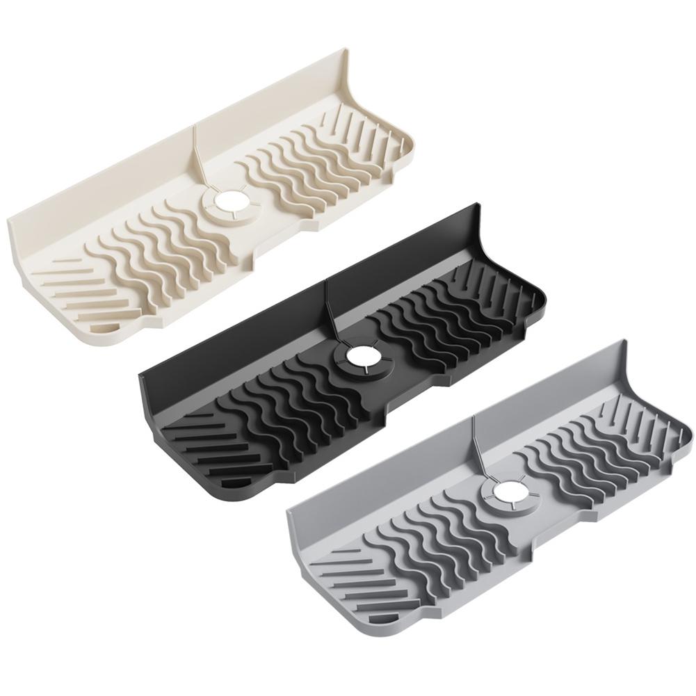 Drying Pad For Dishes And Tools Cleaning Tool Organizer Faucet Splash Guard 45cm*14cm Kitchen Sink Splash Guard