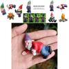 Set Of 4pcs Miniature Naughty Gnome Statues For Whimsical Garden Decor And Fun