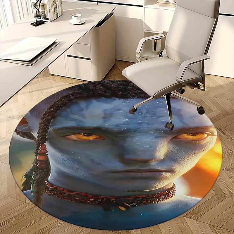 Avatar-Inspired Chair Mat - Round Carpet for Home Decor, Office Use, Living Room, Bedroom, Gift Idea0223b