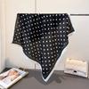 Trendy Print Square Scarf For Women Cotton Velvet Neck Scarf Shawl Warp Elegant Neckerchief Bandanas Ladies Hijab