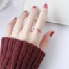 Rose Gold Korean-Style Delicate Diamond Titanium Steel Ring: Fashionable, Versatile Index Finger Accessory