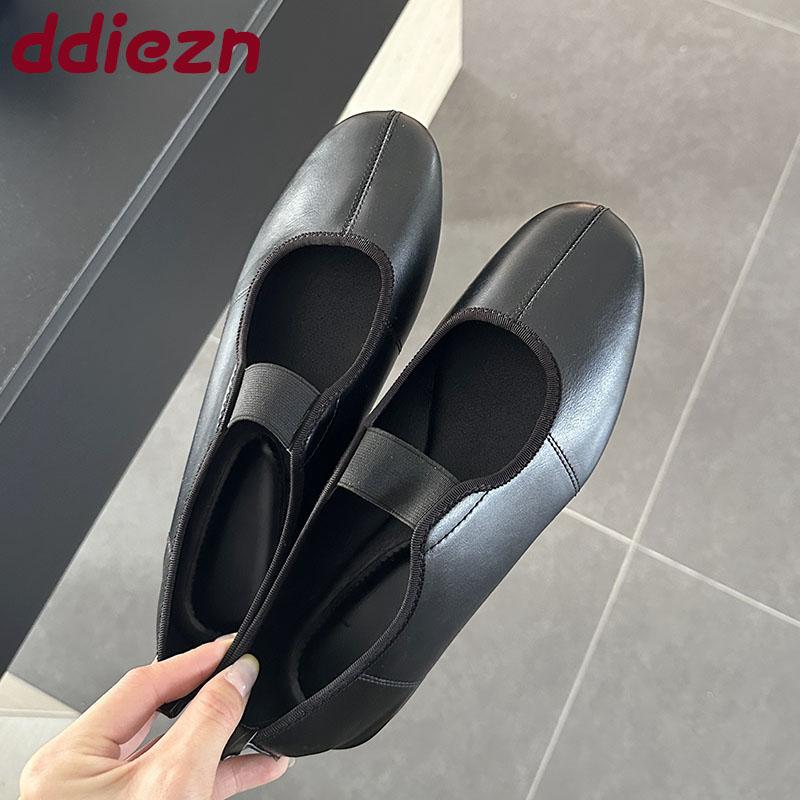 Fashion 2025 New Fashion Round Toe Women Ballet Flats Dance Shoes Soft Female Shallow Footwear Ladies Mary Janes Flats Shoes Big Size 43