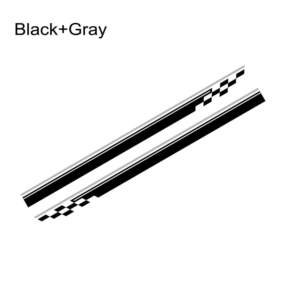 Car Body Side Door Stickers Racing Stripes Vinyl Decals Auto Decoration Accessories For Ford Fiesta MK7 3 Door ST 2008 - 2017