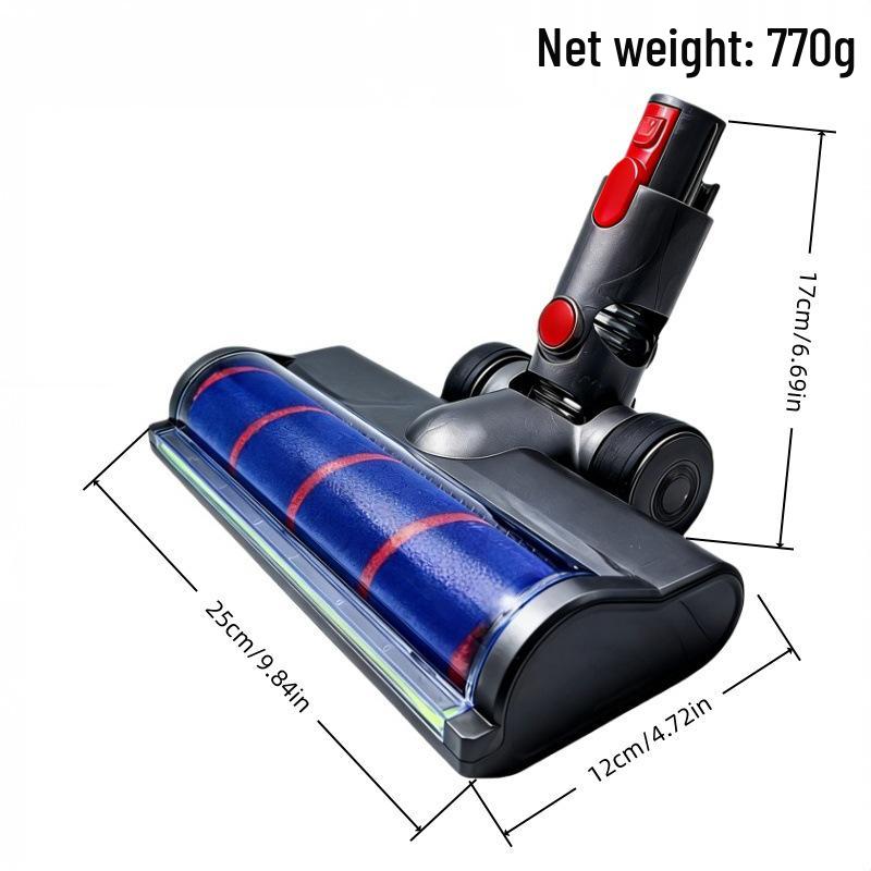 Dyson Vacuum Cleaner Accessory: V6-V11, V15 Slim Green Light Dust-Revealing Floor Brush.