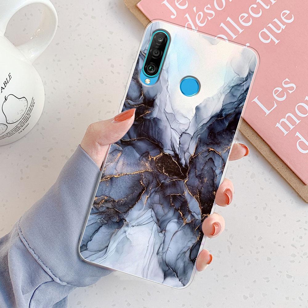 For Huawei P30 Lite Case P30 Lite Back Cover Girls New Fashion Clear Phone Case Fundas Soft Silicone Case For Huawei P30 Lite