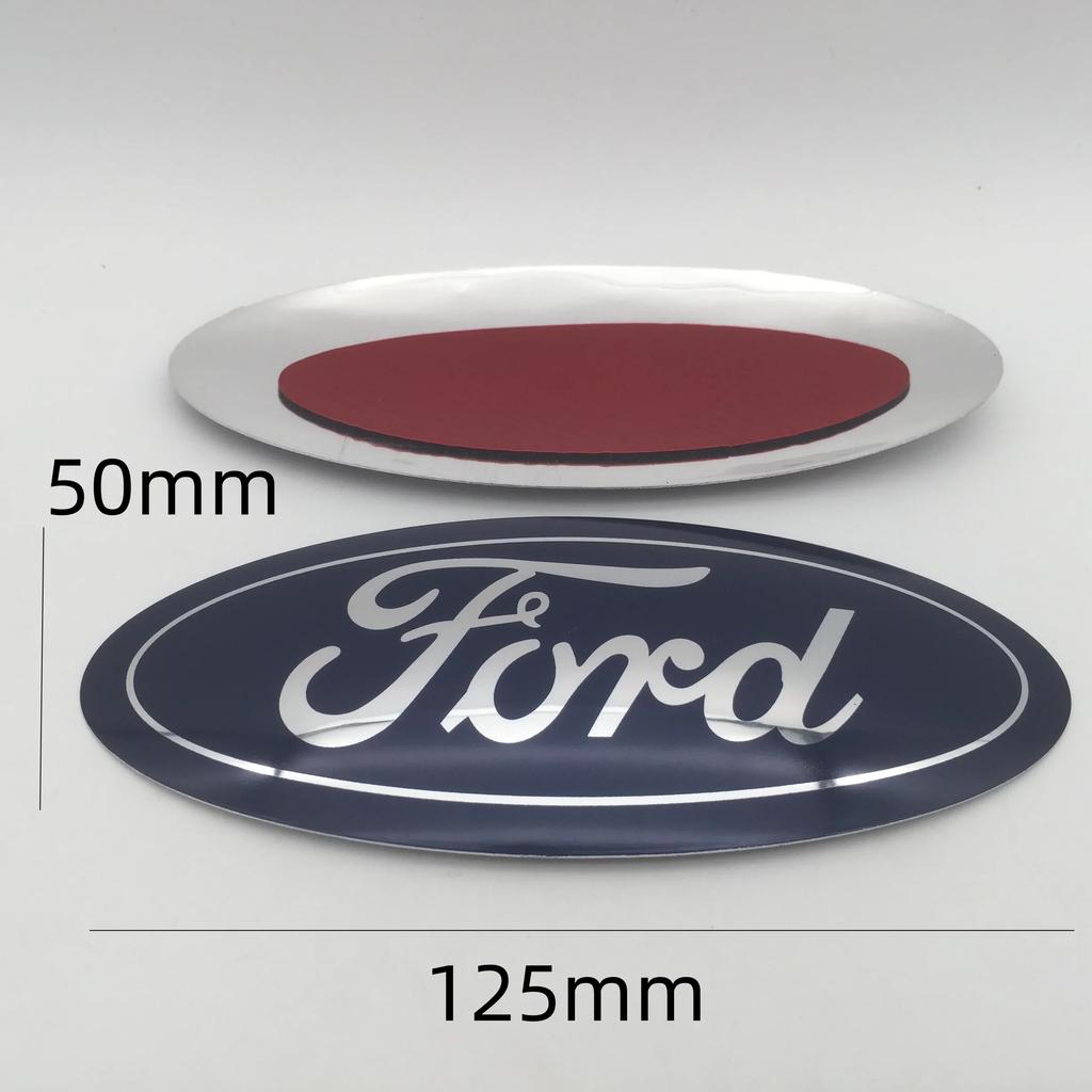 Car Sticker Ford 1pcs 3D Blue for Ford Car Front Head Hood Bonnet Emblem Rear Tail Bumper Trunk Steering Wheel Covers Sticker Ba
