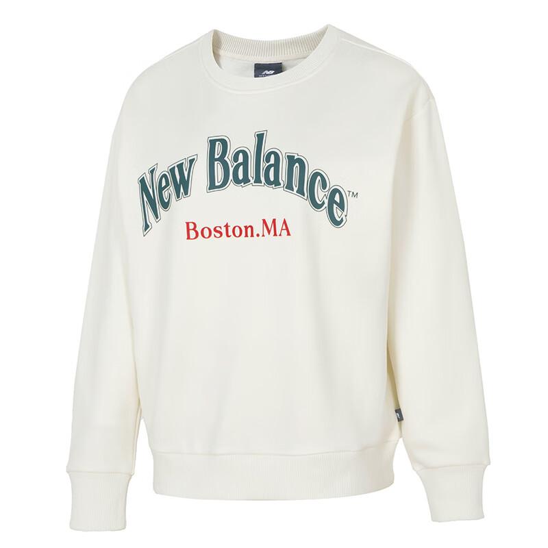 New Balance Sweatshirt Women s Ivory White AWT44313-CIC L