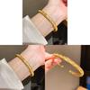 Vintage Cross Bracelet With Cz Zirconia Copper Gold Plating For Fashion Enthusiasts