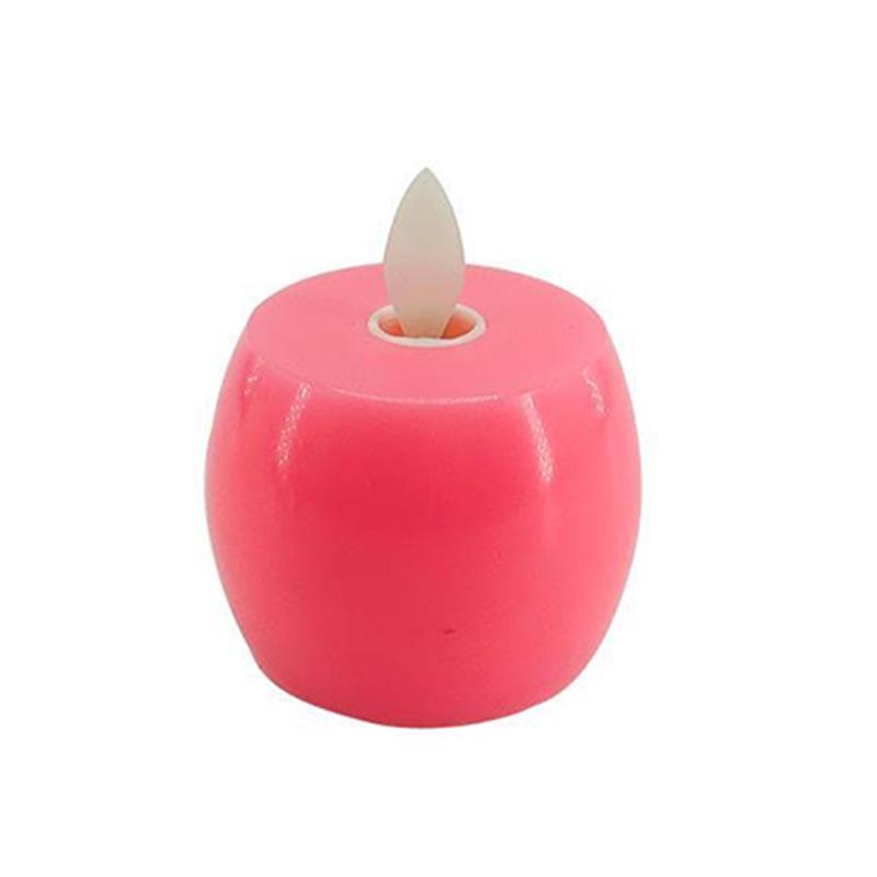 Creative LED Simulated Rocking Electronic Candle Lights, Christmas Apple Crafts, Stage Props, Party Decorations