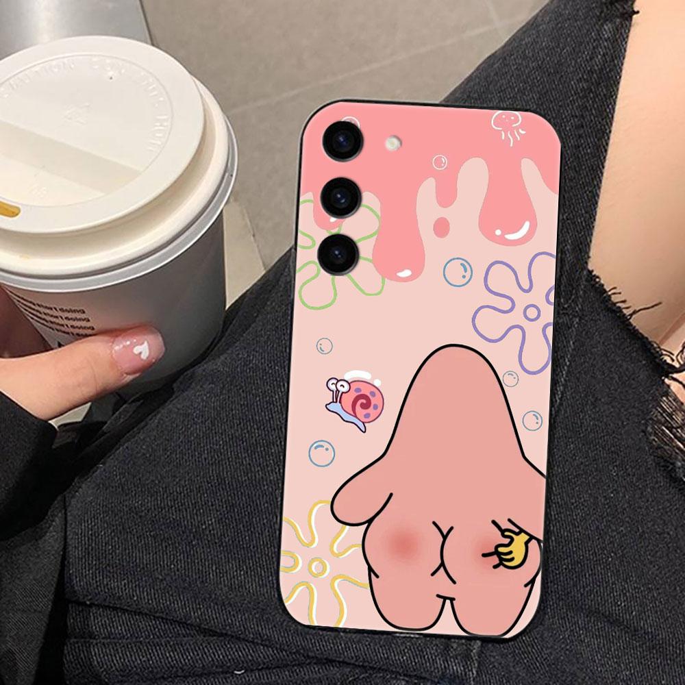 P-Patrick Star S-Spongebob Phone Case For Samsung Galaxy S26 S25 EDGE S24 S23 S22 S21 S20 FE S10 Ultra PLUS LITE DIY Case Cover Samsung S10PLUS