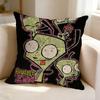Animation IInvader ZZim GGIR  Square DoubleSided printed Pillow Case Bedroom Bedside Pillow Sofa Cushion Cover