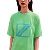 WE11DONE Sequin Square Logo Short Sleeve T-Shirt Women Tops Green WD-TT1-21-545-U