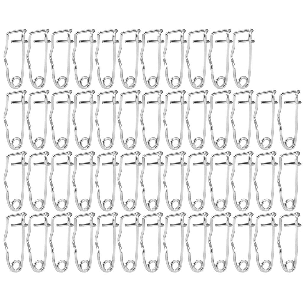 50pcs Metal Safety Needles Pins Brooch Locking Pin Clasp Pin Fastener Sewing Craft Tool (22mm)