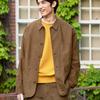 UNIQLO Solid Color Minimalist Pocket Decorated Lapel Jacket Unisex jackets Camel 453227-34