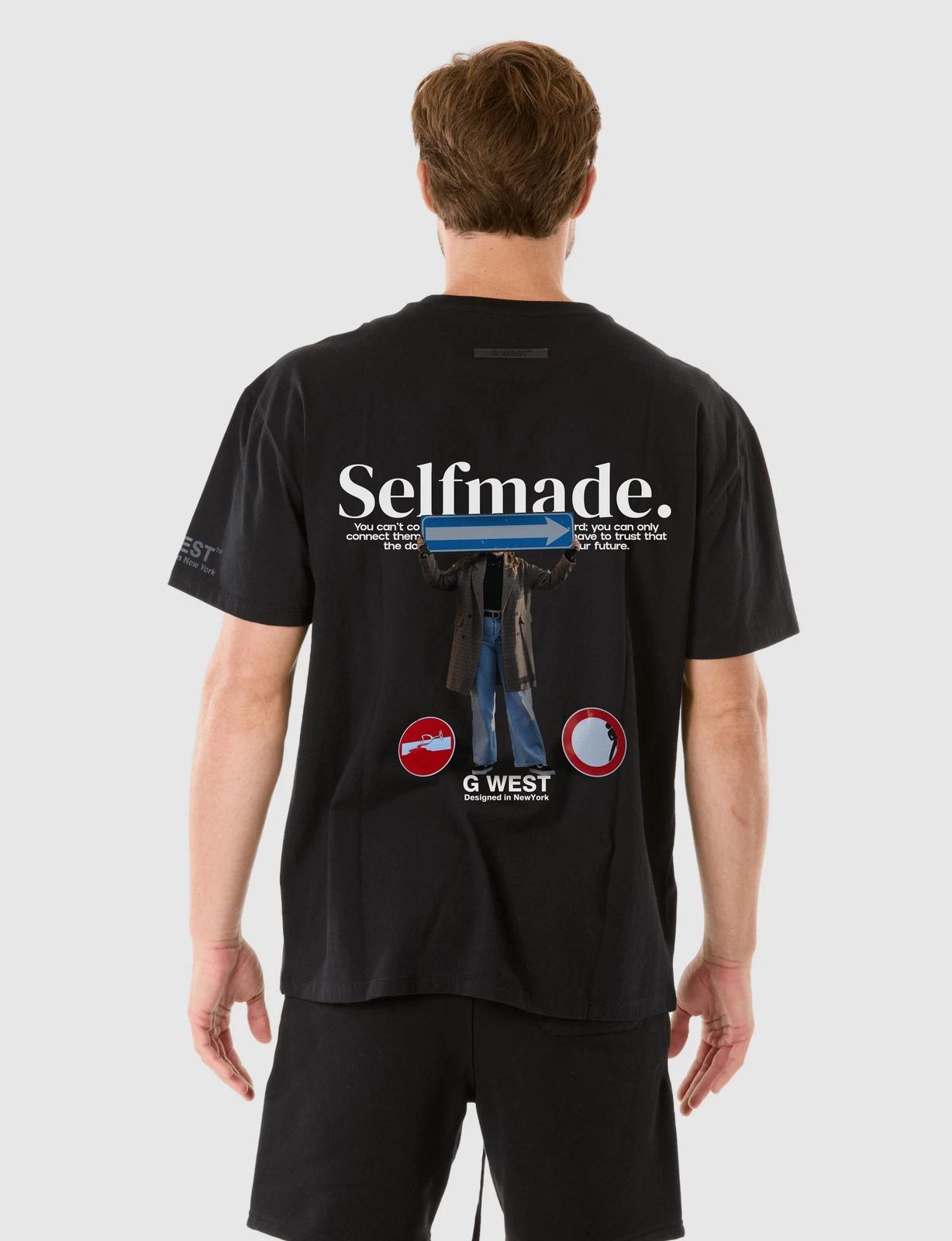 G WEST SELF MADE T-SHIRT - JET BLACK XL