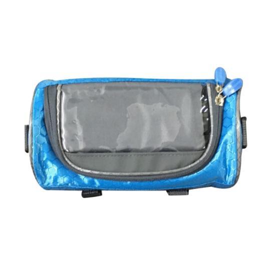 Cycling Bicycle Head Storage Bags Waterproof Shoulder Straps Tube Pockets Window Front Frame Holder Zipper Pack