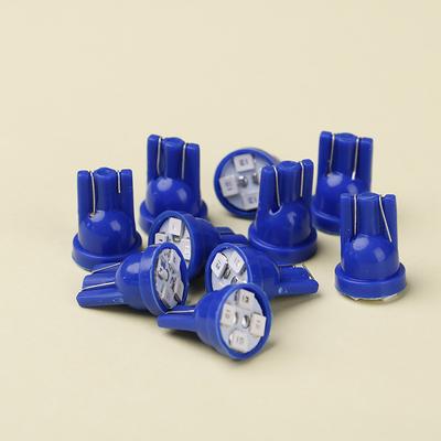 10 Stück T10 Keil Blau 4-SMD LED Armaturenbrettlicht W5W 194 2825 Instrumentenbeleuchtung