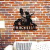 Halloween Metal Wall Art Spooky Tree Owl Pumpkin Bat Decor Metal Sculpture Gift