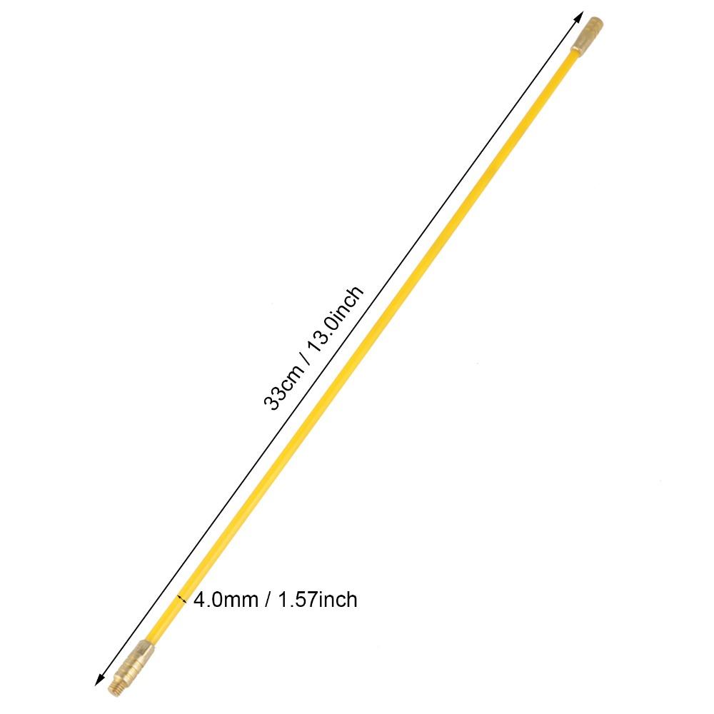 10PCS 4mm Running Wire Fiberglass Fish Tape Professional Tool Pull & Push Kit  Wire Running