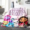 Coperta Personalizzata con Nome Personalità Gabby's Dollhouse Morbida e Calda per Divano, Ufficio, Letto, Viaggio, Pausa Pranzo, Regalo Adatto a Tutte le Stagioni