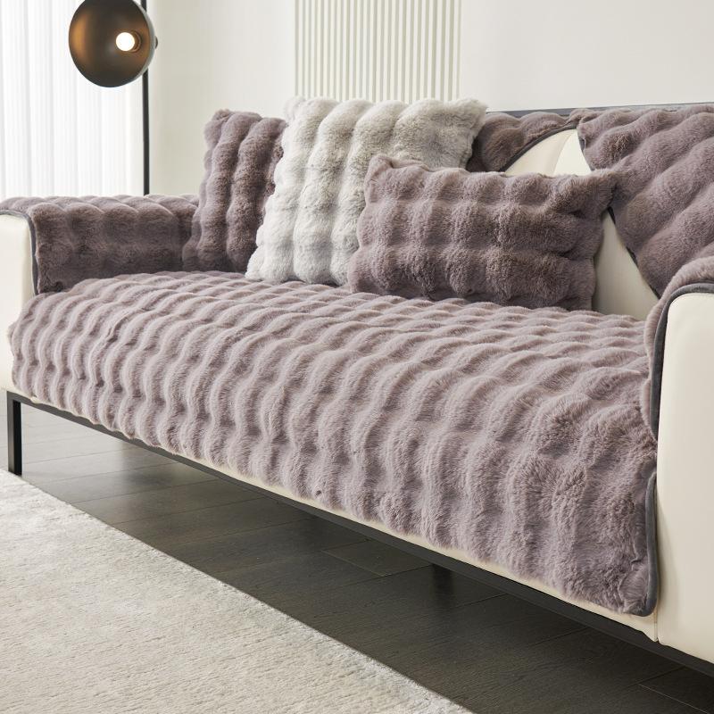

Осень и зима диванная подушка утолщенный плюш кремовый ветер диванная подушка сиденья диванное полотенце плюшевый специальной формы чехол для дивана осень и зима 110*240cm