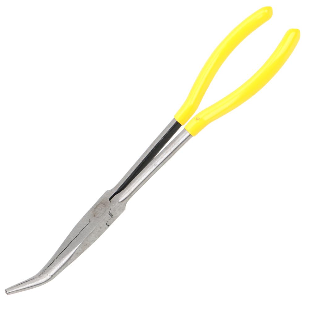 Extra Long Nose Pliers Straight Bent Tip Mechanic Equipment Hand Tools 1Pc