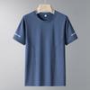 Summer Ice Silk Quick Drying Short Sleeved T-shirt for Men's Sports Outdoor Short Sleeved T-shirt