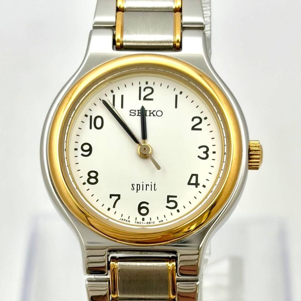 Used [Good Condition/New Battery] SEIKO SPIRIT Women's Watch 7N01-6A80 530005