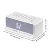 Speaker Clock Multifunctional with Alarm Rechargeable Sound Machine for Heavy