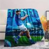SSC Napoli Print FlAannel Blanket, High quality Comfortable for All Seasons, Home Decor, Warmth and Comfort