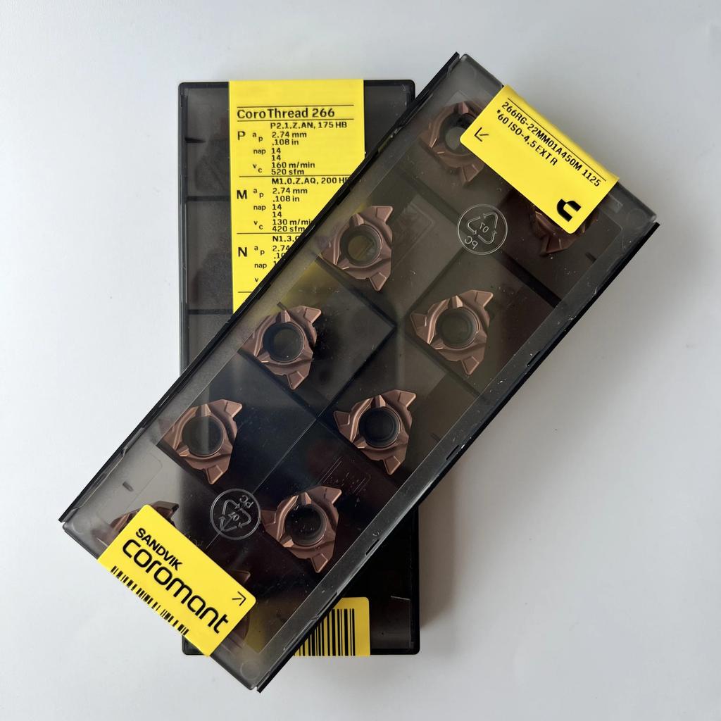 Sandvik / 266RG-22MM01A450M 1125 / Industrial Indexable Carbide Inserts 10 Pcs
