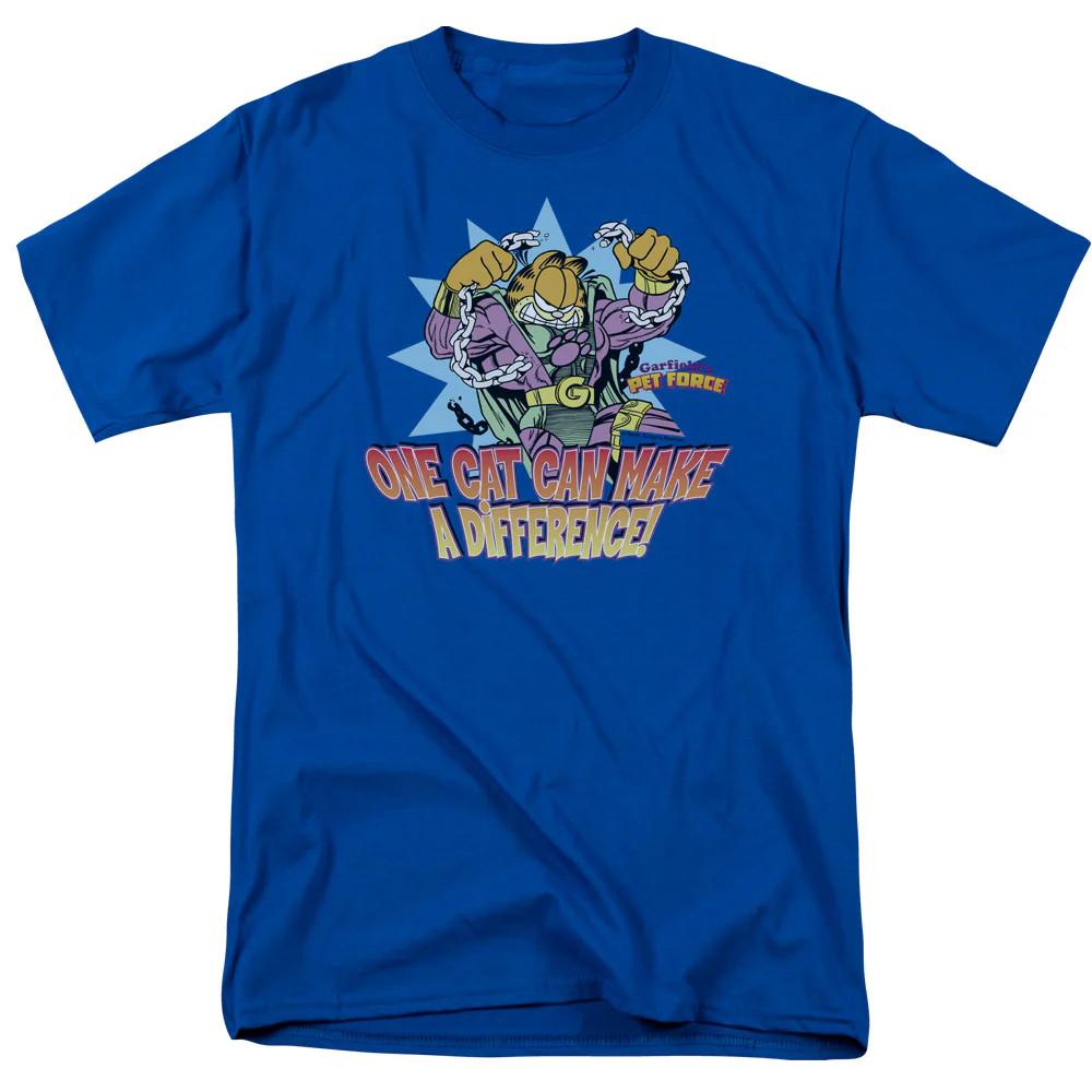 

Garfield Make a Difference Mens T Shirt Royal Blue 4XL
