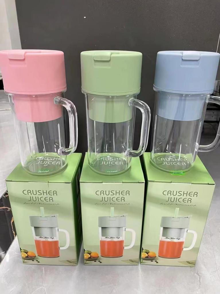 USB Rechargeable Portable Juicer Cup with Six-Leaf Blade for Travel & Outdoor Use