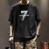 Men Short Sleeve Print Cotton T Shirt Summer Tops