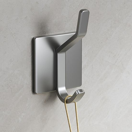 Wall Hanging Hook No Drilling Self-adhesive Anti-slip Waterproof Great Load Bearing Anti-rust Bathroom Clothes Towel Kitchen