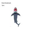 1-Piece Set 3D Shark/Cobra/Crocodile Bookmarks Plastic Material 3D Bookmarks Shark Bookmark Cobra Bookmark Crocodile Bookmark