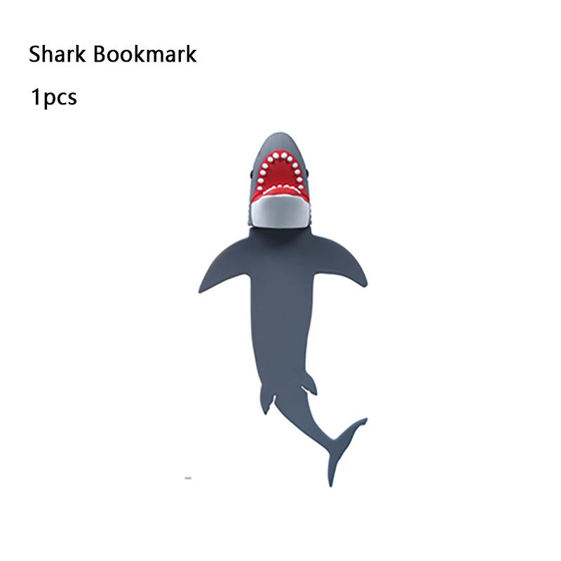 1-Piece Set 3D Shark/Cobra/Crocodile Bookmarks Plastic Material 3D Bookmarks Shark Bookmark Cobra Bookmark Crocodile Bookmark
