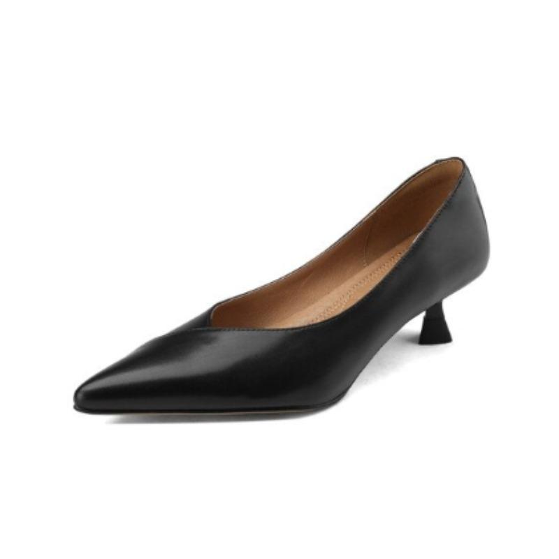

Fashion New Style Fashion Luxury Pump Shoes for Women Heel Stiletto High Sandal Party Office Elegant Brown Small Heel Sexy Zapatos Mujer 35 чёрный