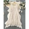 Age-Reducing Wear Hollow Dress Niche Style Casual Crocheted
