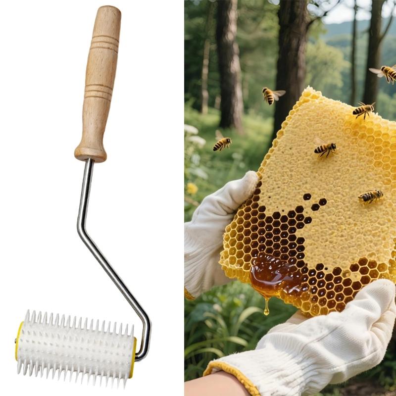 Simple to Clean Beekeeping Tool Steel Needle Roller Design for Quick Honeys Extraction and Multipurpose Applications