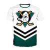 Sports Mighty Duck Helmet Print Short-sleeved T-shirt Half-sleeved Summer Casual Oversized T-shirt Men's Top Cute Shirt Hip Hop