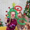 Inflatable Throwing Toy Christmas Themed Ring-toss Games Set  Backyard