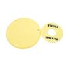 Standard LP Pickguard/Control Backplate/Switch Cavity Cover Mounting Screw for Les Paul Styles Guitar, 1Ply Black/Yellow