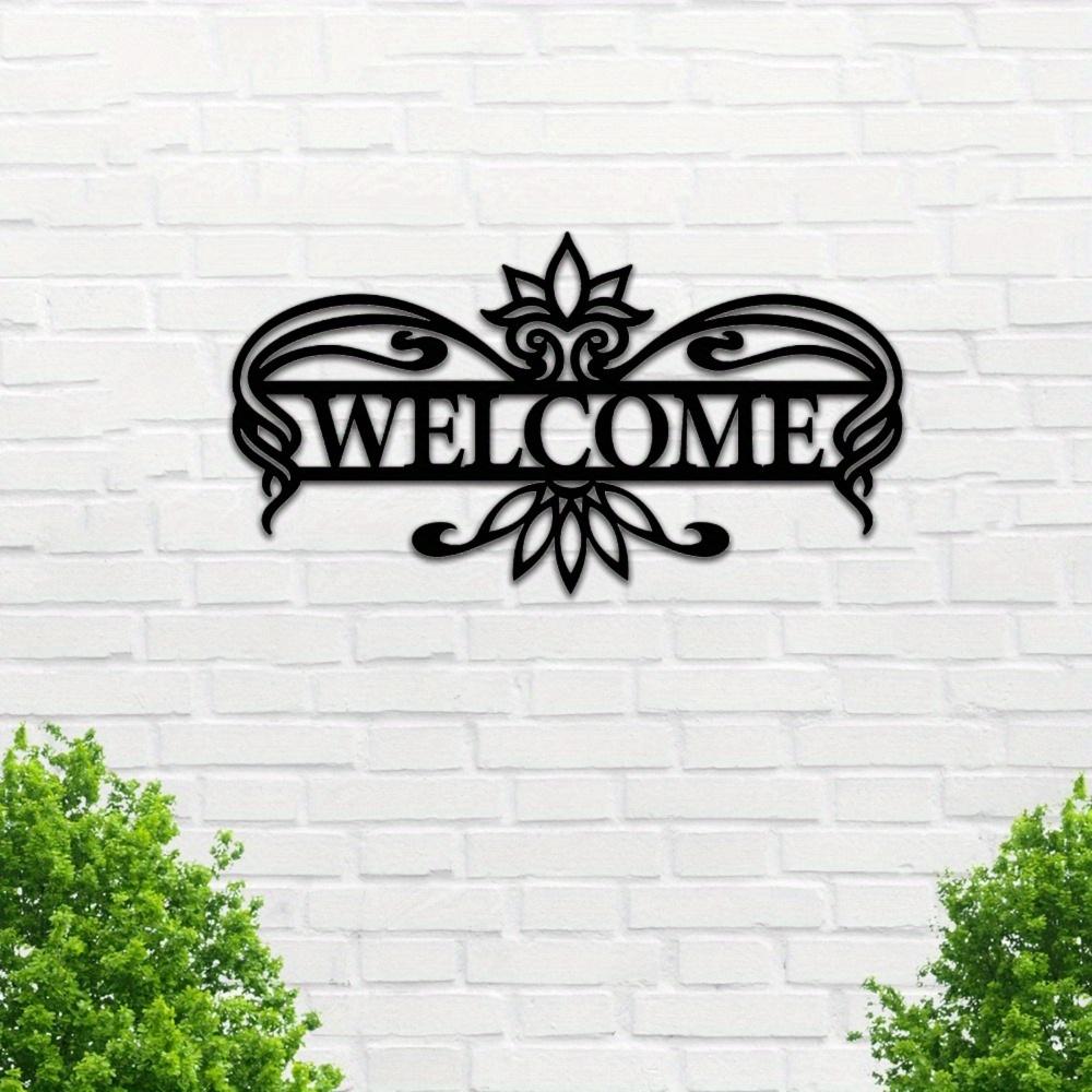 Personalizable Metal Sign Unique Silhouette Garden Decor Holiday Gift