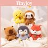 Elephant Dinosaur Panda Penguin Cartoon Animal Sitting Plush Doll Pendant