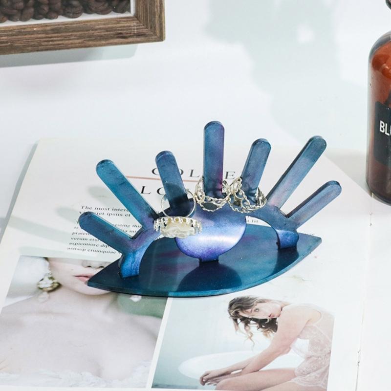 DIY Adhesive Resin Mold Jewelry Tray Silicone Mold Storage and Decoration Tools Big Eye Shaped Mould for Home Decoration