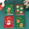 10Pcs Cartoon Christmas Notebook Kawaii Christmas Man Snowman Notepad Portable Pocket Notepad Student Prizes Gifts