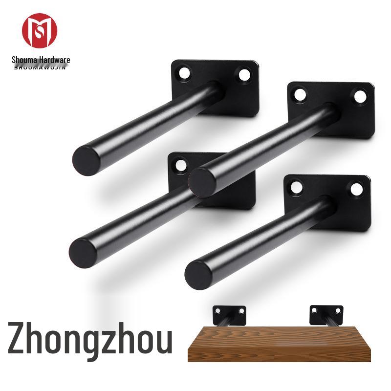 T-Shaped Invisible Load-Bearing Bracket: Concealed Floating Shelf Hardware for Wall-Mounted Partitions